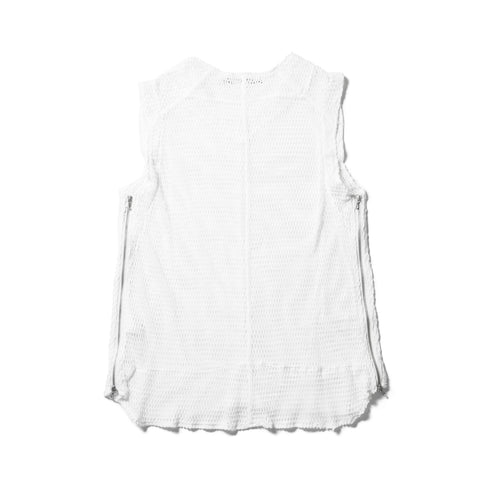 818KNM6-WHITE / メッシュシームドベスト - JULIUS